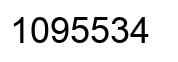 Número 1095534 imagen negro