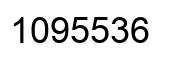 Number 1095536 black image
