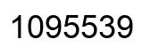 Número 1095539 imagen negro