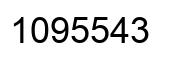 Number 1095543 black image