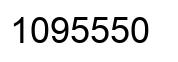 Number 1095550 black image