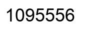 Number 1095556 black image