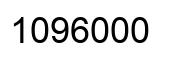 Number 1096000 black image