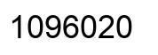 Number 1096020 black image