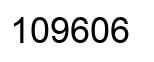 Number 109606 black image