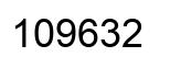Número 109632 imagen negro