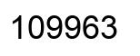 Number 109963 black image