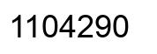 Número 1104290 imagen negro
