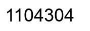 Número 1104304 imagen negro