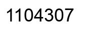 Número 1104307 imagen negro