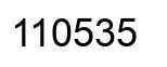 Número 110535 imagen negro