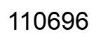 Number 110696 black image