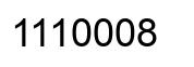 Número 1110008 imagen negro