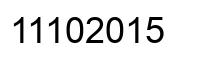 Number 11102015 black image