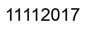 Number 11112017 black image
