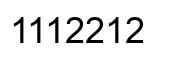 Número 1112212 imagen negro