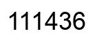 Número 111436 imagen negro