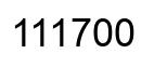 Number 111700 black image
