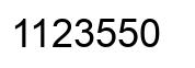 Number 1123550 black image