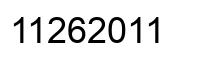 Number 11262011 black image