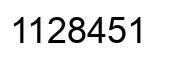 Número 1128451 imagen negro