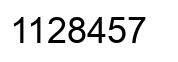 Número 1128457 imagen negro