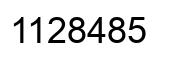 Número 1128485 imagen negro