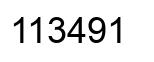 Número 113491 imagen negro