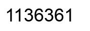 Número 1136361 imagen negro