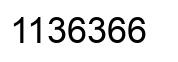 Number 1136366 black image