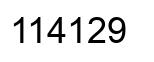 Number 114129 black image