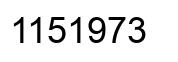 Número 1151973 imagen negro