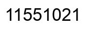 Número 11551021 imagen negro