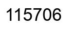 Number 115706 black image