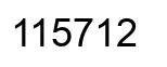 Número 115712 imagen negro