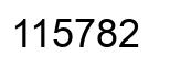 Número 115782 imagen negro
