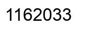 Número 1162033 imagen negro