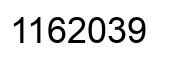 Número 1162039 imagen negro