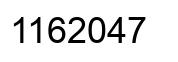 Número 1162047 imagen negro
