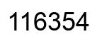 Número 116354 imagen negro