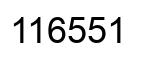 Número 116551 imagen negro