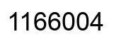 Number 1166004 black image