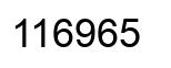 Número 116965 imagen negro