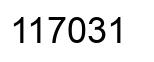 Número 117031 imagen negro