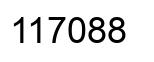 Number 117088 black image