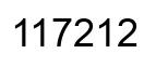 Número 117212 imagen negro