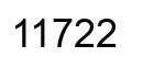 Número 11722 imagen negro