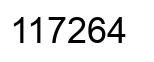 Número 117264 imagen negro