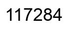Número 117284 imagen negro