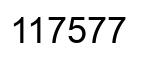 Número 117577 imagen negro
